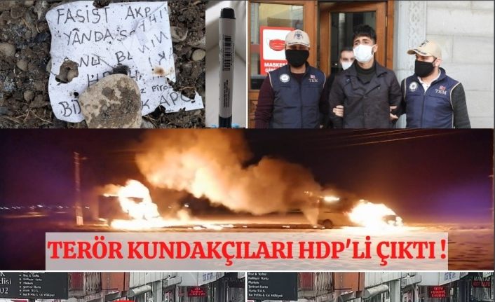 Ağrı’da terör kundakçıları HDP’li Çıktı