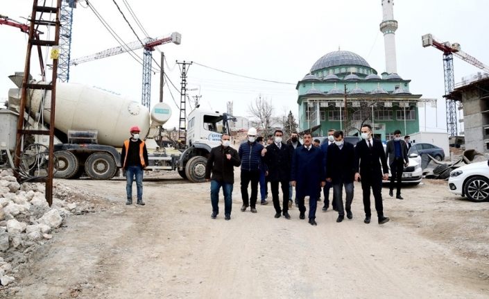 Başkan Gürkan kentsel dönüşüm çalışmalarını yerinde inceledi