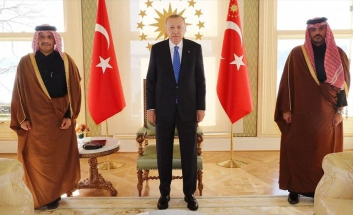 Cumhurbaşkanı Erdoğan, Katar Dışişleri Bakanı Al Sani