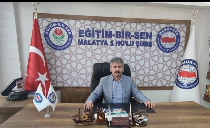 Eğitim Bir Sen Malatya 1 Nolu Şube Başkanı Söylemez: "Kadının saygınlığı kadına saygıyla başlar"