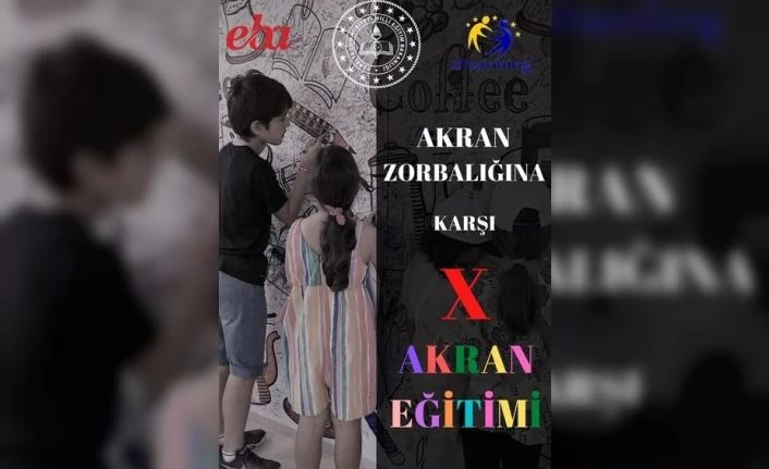 Eğitimcilerin “Akran Zorbalığına Karşı Akran Eğitimi e-twinning Projesi” kapsamındaki çalışmaları beğeni topladı