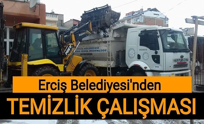 Erciş Belediyesi’nden temizlik çalışması