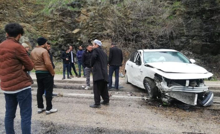 Freni boşalan otomobil şarampole yuvarlandı: 1 yaralı