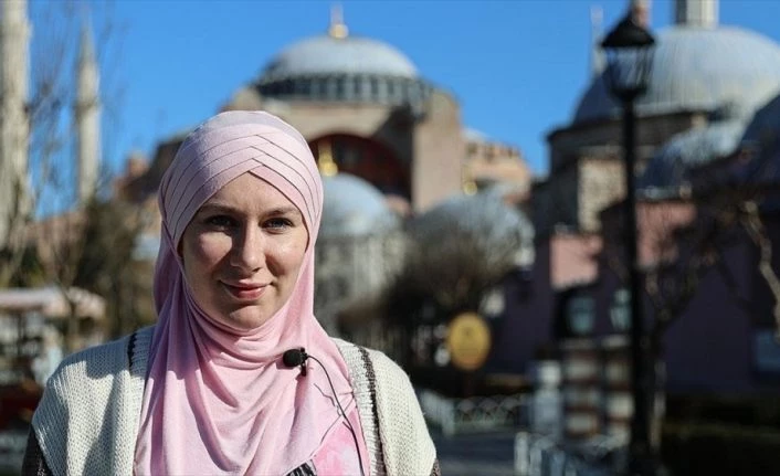 Girmeye çekindiği Sultanahmet Camisi