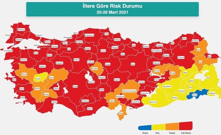 Güncellenen Türkiye Kovid-19 risk haritası açıklandı, Van'da durum nasıl?