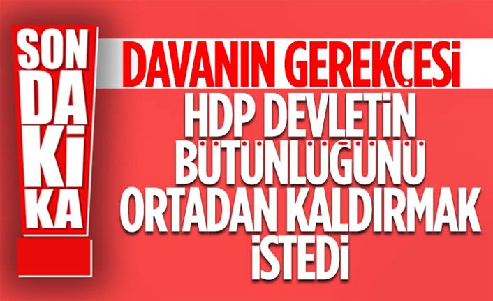 HDP'nin kapatılma davasının gerekçesi