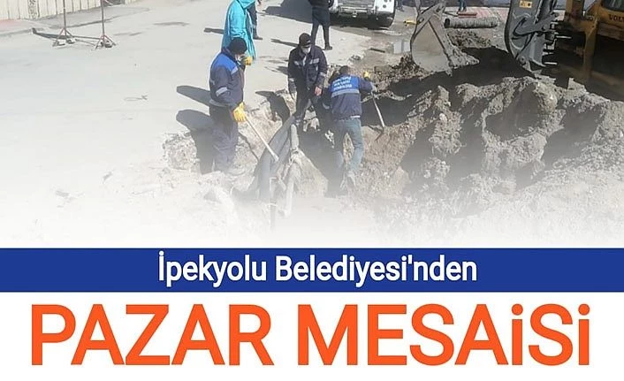 İpekyolu Belediyesi’nden Pazar mesaisi