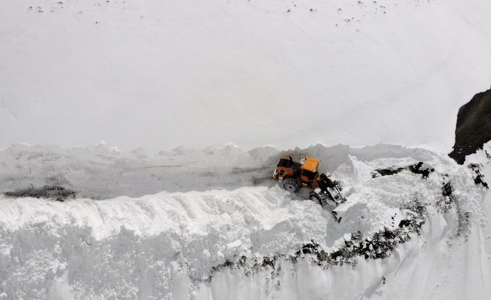 Kar kalınlığının 6 metreyi bulduğu dağlar kar kaplanlarıyla aşılıyor