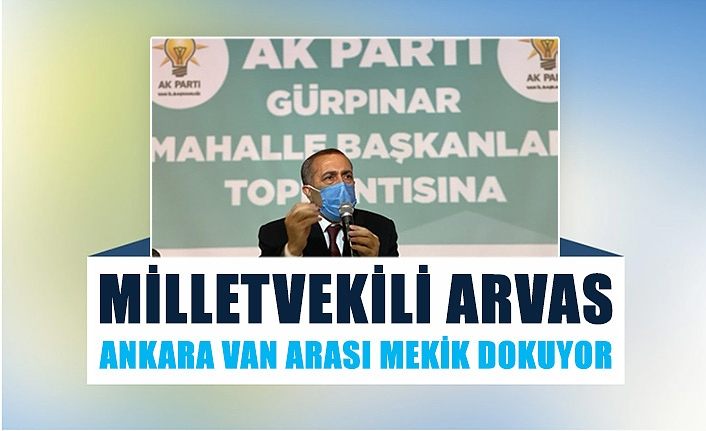 Milletvekili Arvas Ankara Van arası mekik dokuyor