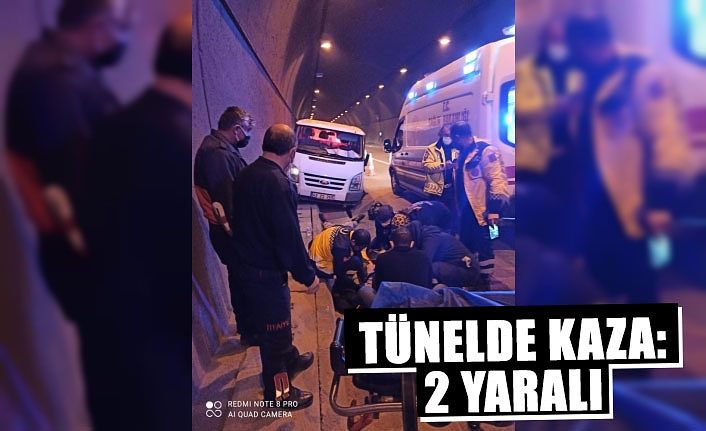 Van - Bitlis Karayolundaki tünelde kaza: 2 yaralı