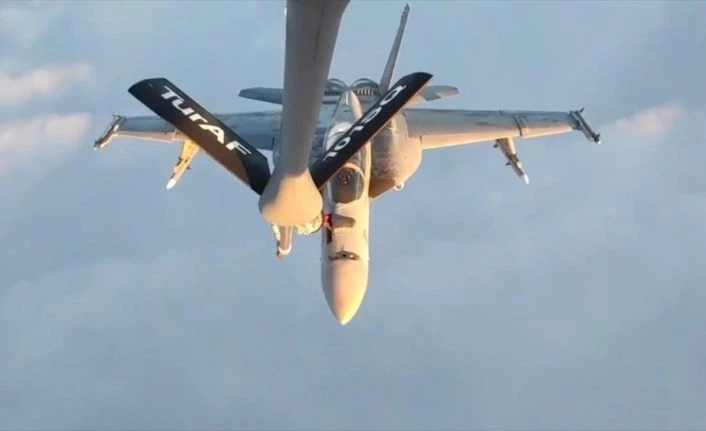 Türk Hava Kuvvetleri, ABD savaş uçaklarına uluslararası hava sahasında yakıt ikmali yaptı