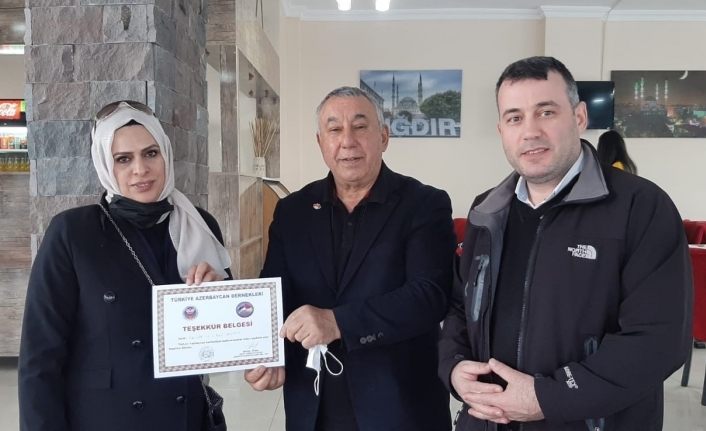 Ünsal’dan Pusula Gazetesine teşekkür belgesi