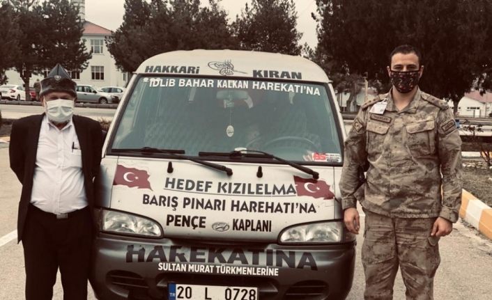 Van’a gelen ‘Elmacı Dede’  İl Jandarma Komutanlığını ziyaret etti