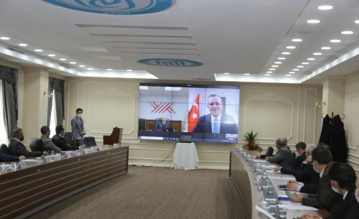 YÖK Başkanı Prof. Dr. Saraç, BEÜ toplantısına çevrimiçi olarak katıldı