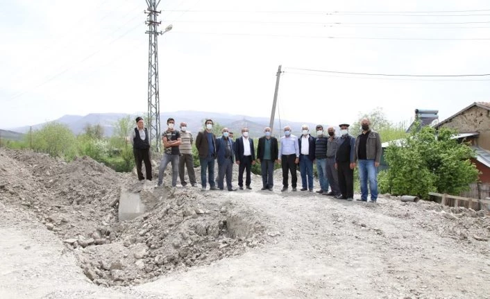 Başkan Güder, Orduzu’daki alt yapı çalışmalarını inceledi