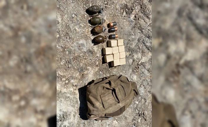 Bitlis’te 4 adet el bombası bulundu