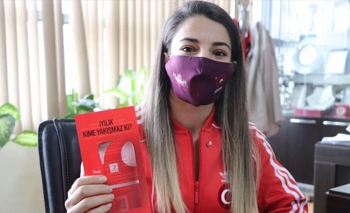 Dünya şampiyonu Evin Demirhan Türk Kızılayın Siirt