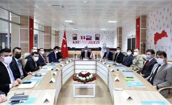 Erzincan’da İl Güvenlik ve Asayiş Koordinasyon toplantısı ile Kaymakamlar toplantısı düzenlendi