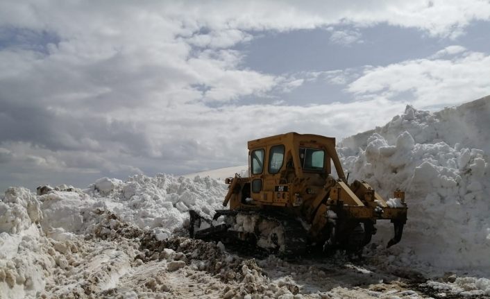 Erzurum’da 10 köy kar esaretinden kurtuluyor