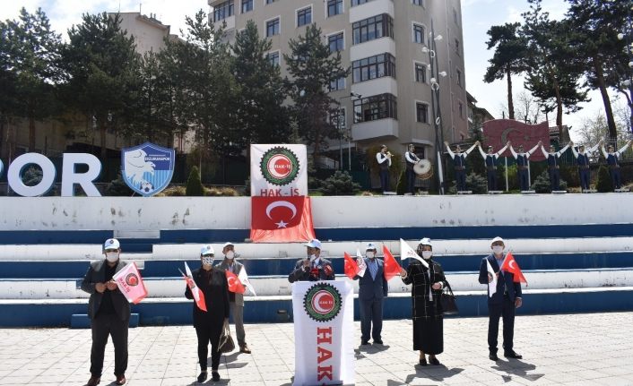 Erzurum’da 7 kişiyle 1 Mayıs açıklaması