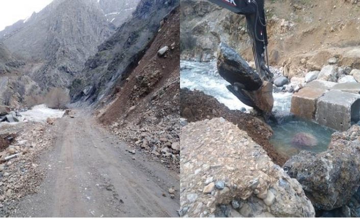 Hakkari’de selin izleri silinmeye çalışıyor