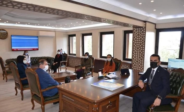 Halk Eğitim Müdürlüğü heyetinden Kaymakam Çelik’e ziyaret