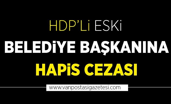 HDP’li eski belediye başkanı Yıldız Çetin'e hapis cezası
