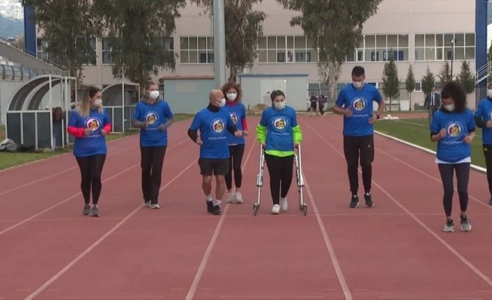 Kanseri yenen Ceylin sanal maratonda 