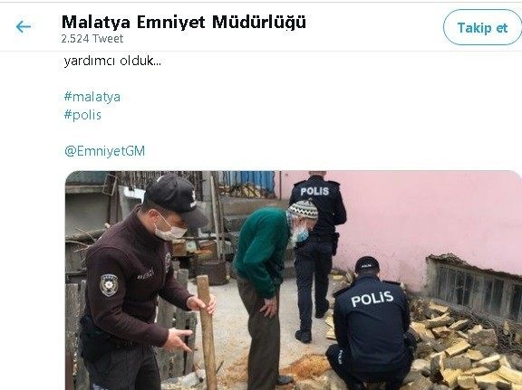Polis İsmail Dede’nin odunlarını kırdı