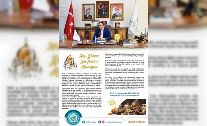 Rektör Karabulut’tan Ramazan Ayı mesajı