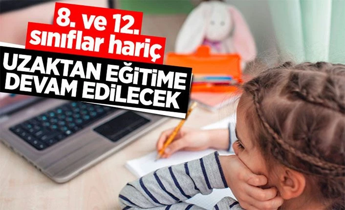 Uzaktan eğitimle ilgili yeni karar açıklandı
