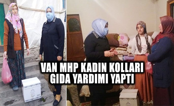 Van MHP Kadın Kolları gıda yardımı yaptı