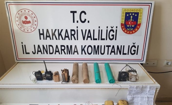 Yüksekova’da mühimmat ve patlayıcı ele geçirildi