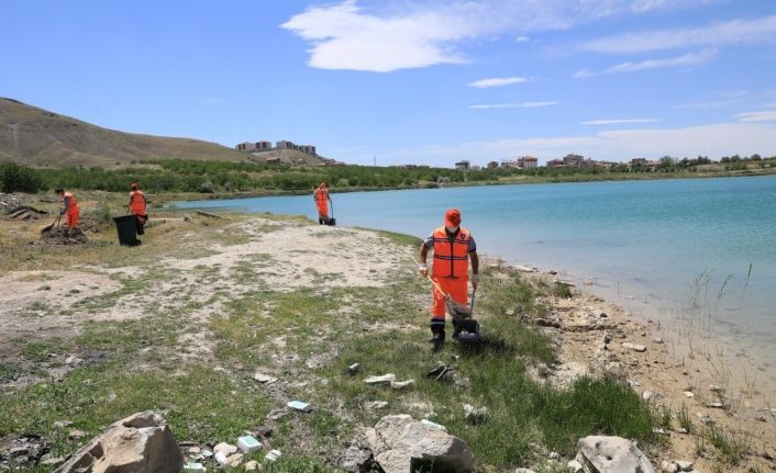 Battalgazi’deki göletler temizleniyor