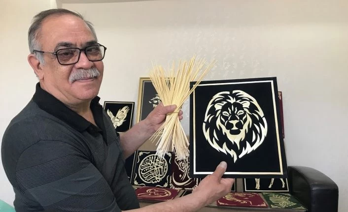 Görenler, ekin sapı olduğuna inanamıyor, sapı sanata dönüşüyor