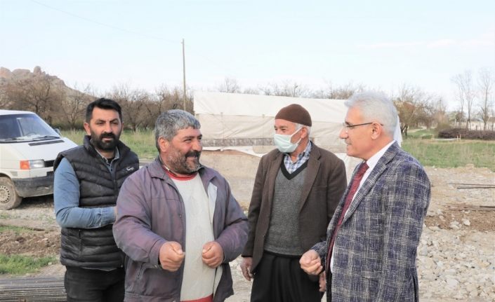 Güder, ekiplerin Orduzu’daki çalışmalarını inceledi