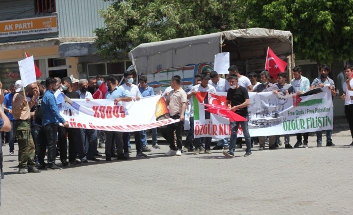 Güroymak’ta İsrail’e protesto