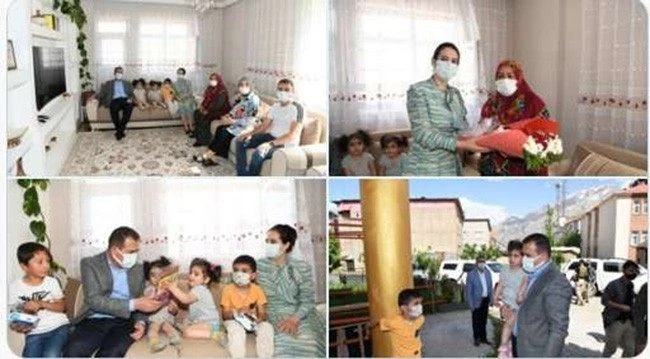 Hakkari’de 198 şehit ve gazi ailesi ziyaret edildi