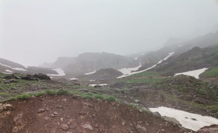 Hakkari’de mayıs ayında kar yağışı