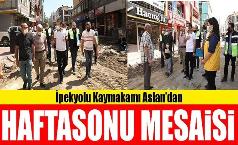 İpekyolu Kaymakamı Aslan’dan haftasonu mesaisi