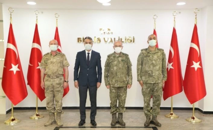 Vali Oktay Çağatay, 3. Ordu Komutanı Öngay’ı kabul etti