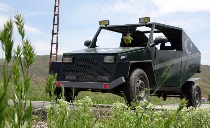 Yüksekovalı çoban 20 litre benzinle 150 kilometre giden ‘Hummer’ tarzı araba yaptı