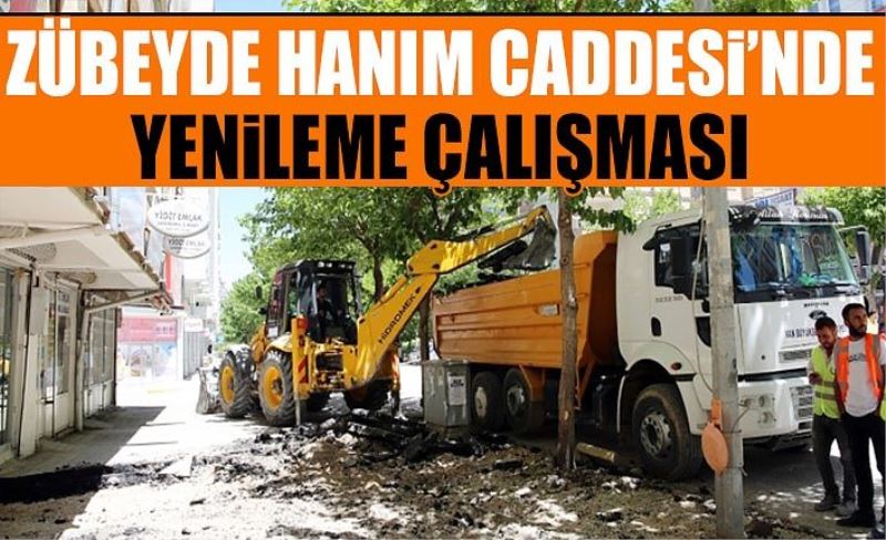 Van Büyükşehir'in Zübeyde Hanım Caddesi’nde yenileme çalışması